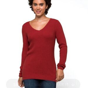 LOVE ELLIE Mia Waffle Knit Sweater Burnt Orange M Nwt Stitch Fix
